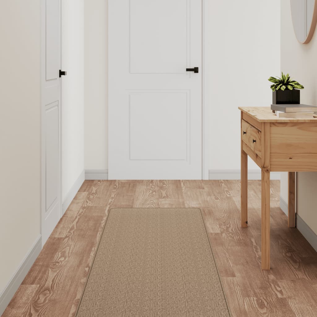 vidaXL Carpet Runner Sisal Look Sand 50x150 cm 1