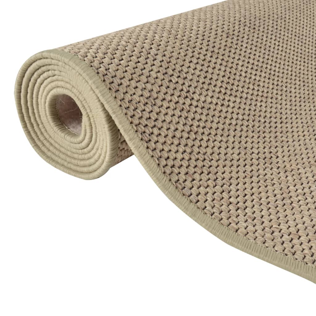 vidaXL Carpet Runner Sisal Look Sand 50x300 cm 5