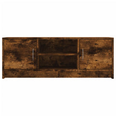 vidaXL TV Cabinet Smoked Oak 102x30x37.5 cm Engineered Wood 5