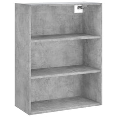 vidaXL Highboard Concrete Grey 69,5x34x180 cm Engineered Wood 4