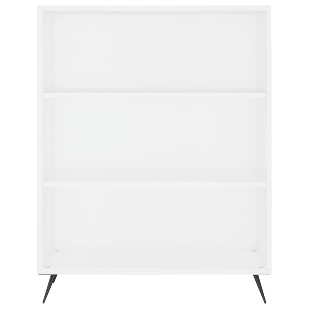 Highboard 69.5x32.5x180 cm Engineered Wood 3 Shelves White