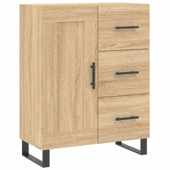Highboard 69.5x34x180 cm Engineered Wood 1 Wood Door 3 Drawers Sonoma oak