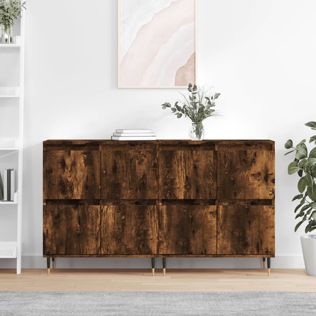 Sideboards Engineered Wood 2 pcs Smoked oak