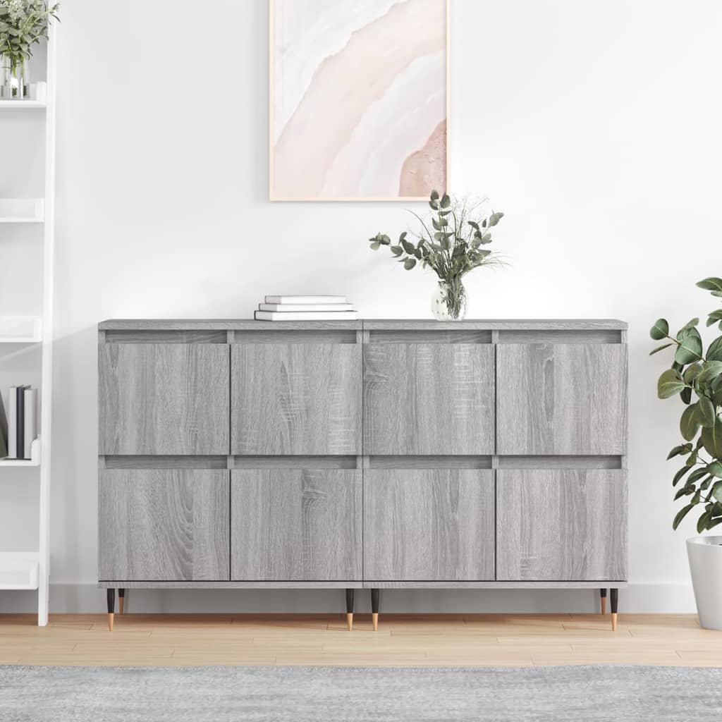 Sideboards Engineered Wood 2 pcs Grey sonoma