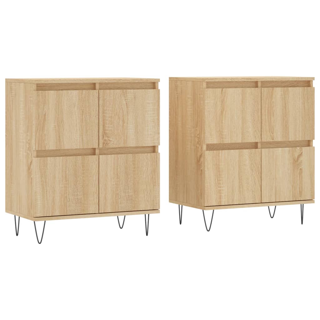 Sideboards Engineered Wood 2 pcs Sonoma oak