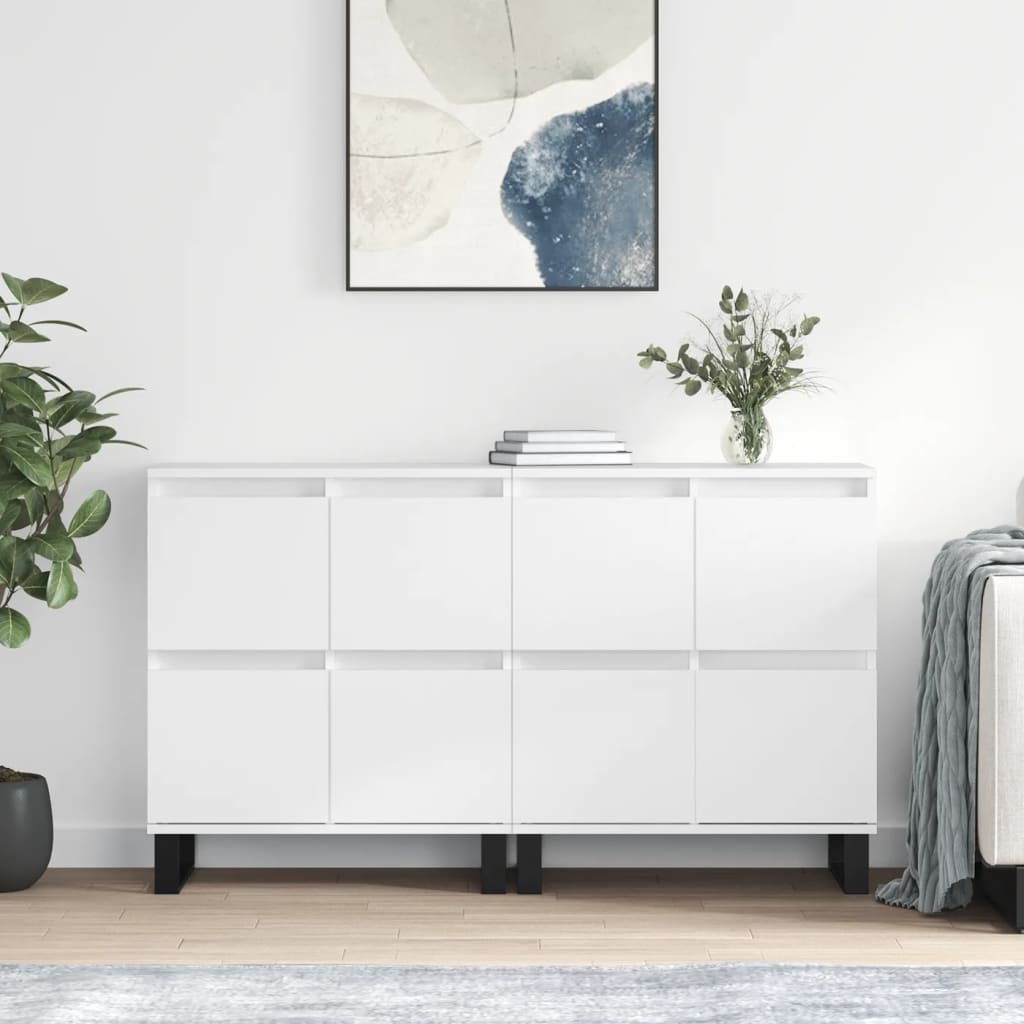 Sideboards Engineered Wood 2 pcs White