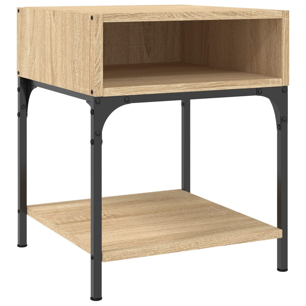 vidaXL Bedside Tables 2 pcs Sonoma Oak 40x41x50 cm Engineered Wood 4