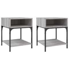 vidaXL Bedside Tables 2 pcs Grey Sonoma 40x41x50 cm Engineered Wood 2