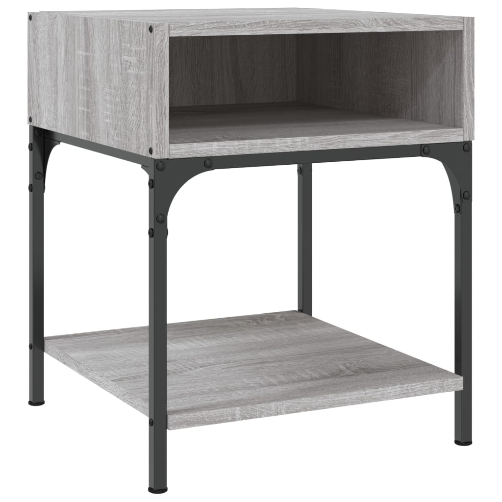 vidaXL Bedside Tables 2 pcs Grey Sonoma 40x41x50 cm Engineered Wood 4