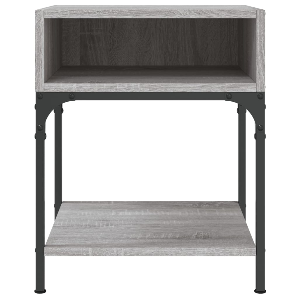 vidaXL Bedside Tables 2 pcs Grey Sonoma 40x41x50 cm Engineered Wood 5