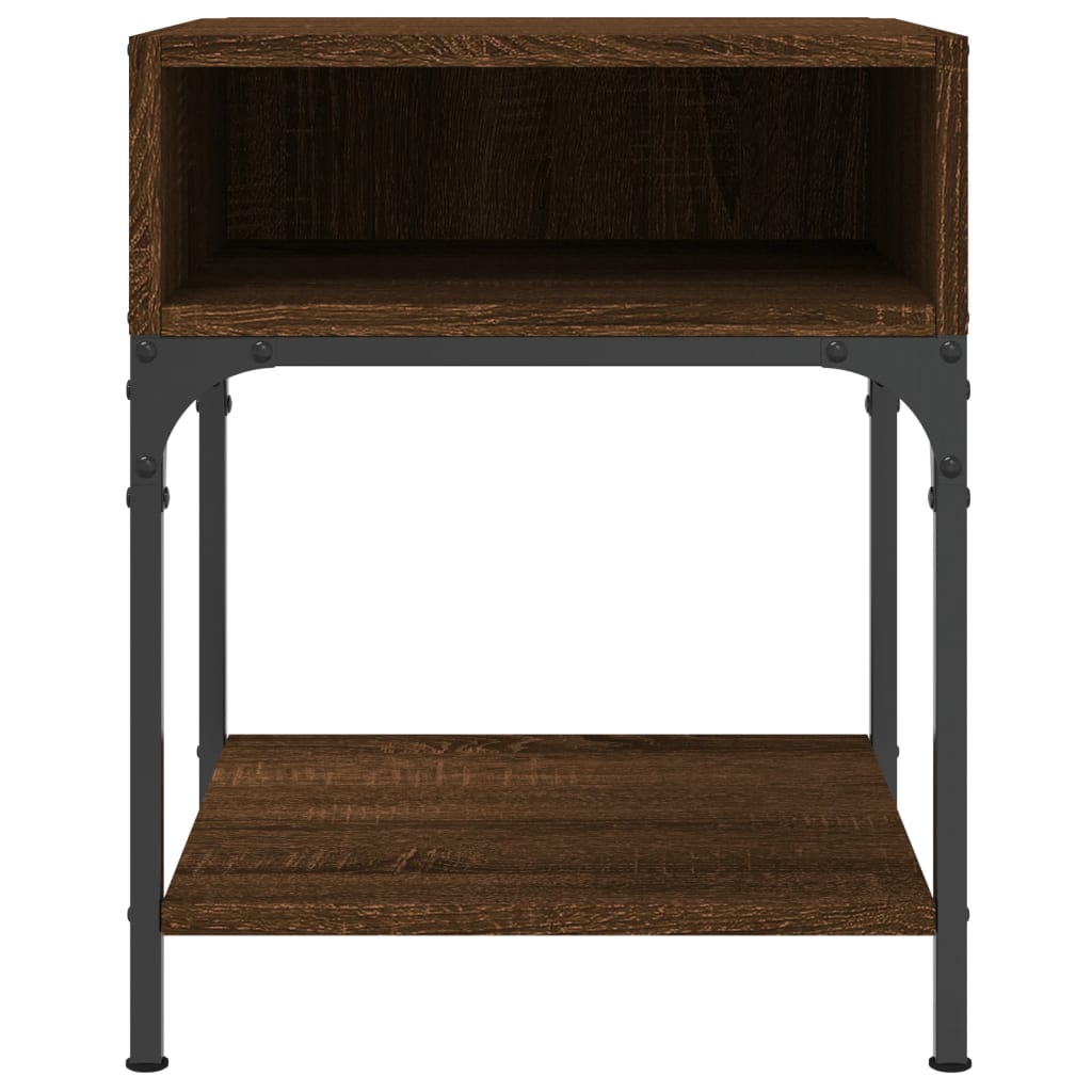 vidaXL Bedside Tables 2 pcs Brown Oak 40x41x50 cm Engineered Wood 5