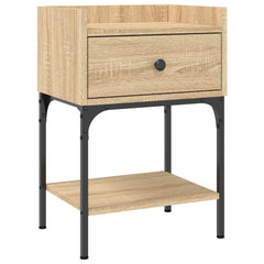 vidaXL Bedside Table Sonoma Oak 40.5x31x60 cm Engineered Wood 2