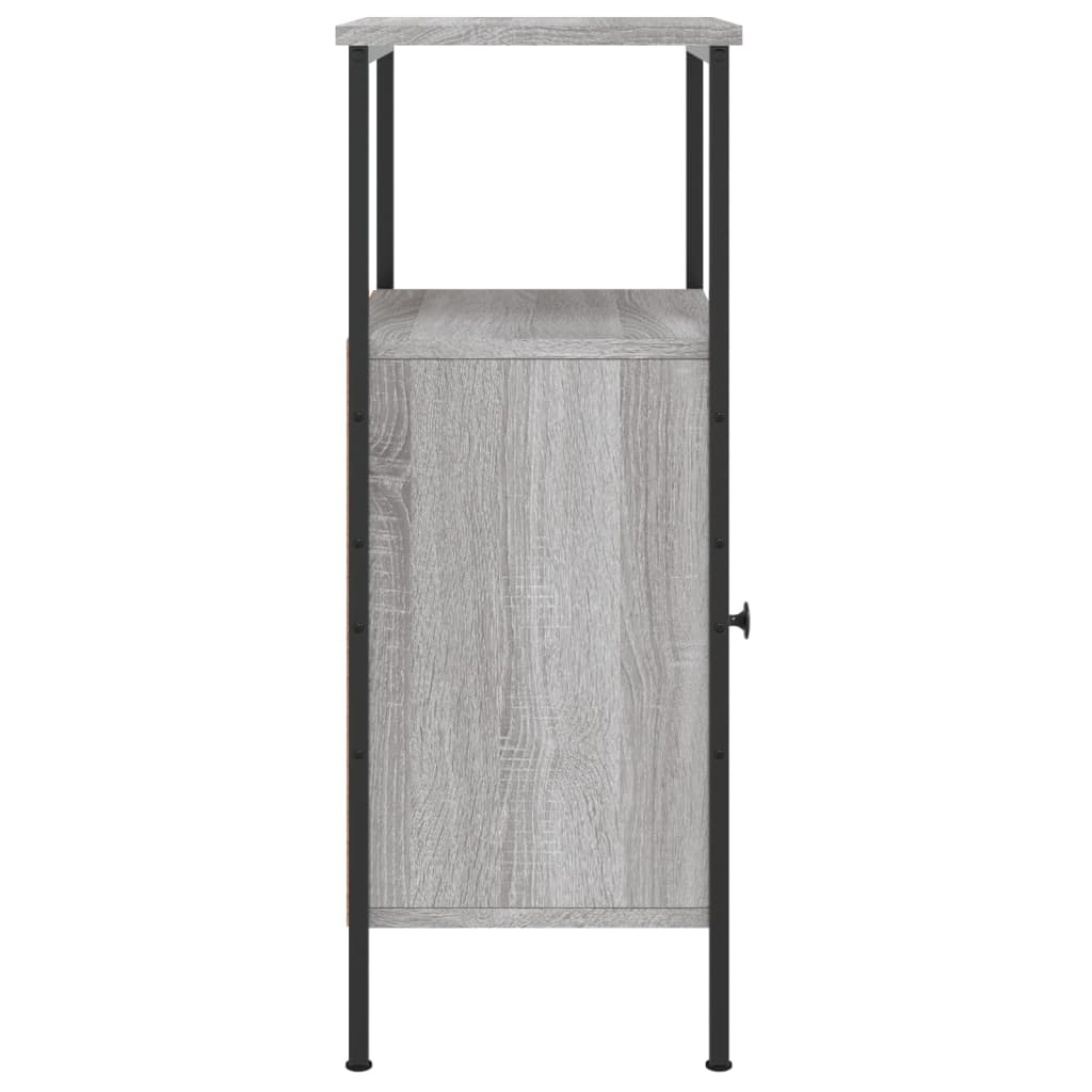 vidaXL Bedside Cabinet Grey Sonoma 41x31x80 cm Engineered Wood 6