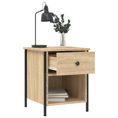 vidaXL Bedside Cabinet Sonoma Oak 40x42x50 cm Engineered Wood 4