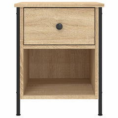 vidaXL Bedside Cabinet Sonoma Oak 40x42x50 cm Engineered Wood 6