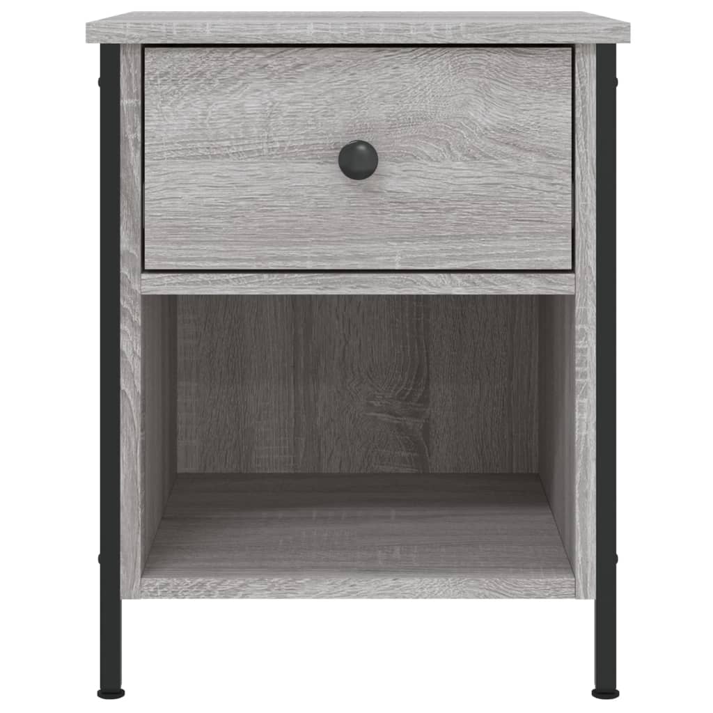 vidaXL Bedside Cabinet Grey Sonoma 40x42x50 cm Engineered Wood 6