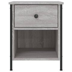vidaXL Bedside Cabinet Grey Sonoma 40x42x50 cm Engineered Wood 6