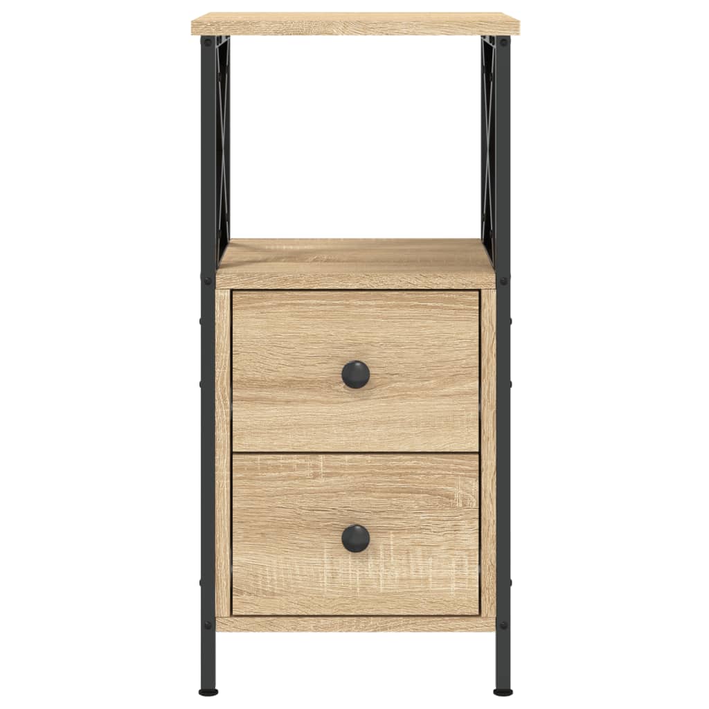 vidaXL Bedside Cabinet Sonoma Oak 34x35,5x70 cm Engineered Wood 4