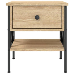 vidaXL Bedside Table Sonoma Oak 40x42x45 cm Engineered Wood 5