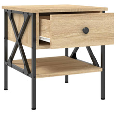 vidaXL Bedside Table Sonoma Oak 40x42x45 cm Engineered Wood 6
