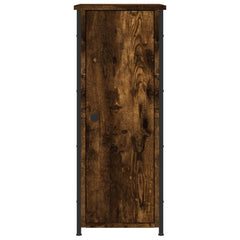 vidaXL Bedside Cabinet Smoked Oak 32x42x80 cm Engineered Wood 5