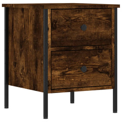 vidaXL Bedside Cabinets 2 pcs Smoked Oak 40x42x50 cm Engineered Wood 3