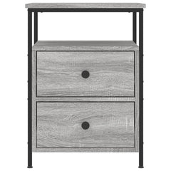 vidaXL Bedside Cabinet Grey Sonoma 44x45x60 cm Engineered Wood 5