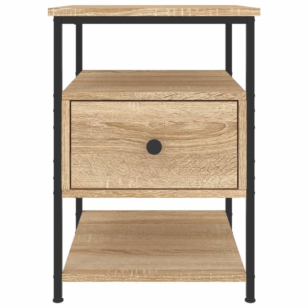 vidaXL Bedside Cabinet Sonoma Oak 40x42x56 cm Engineered Wood 6