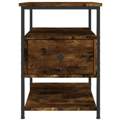 vidaXL Bedside Cabinet Smoked Oak 40x42x56 cm Engineered Wood 6