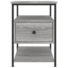 vidaXL Bedside Cabinet Grey Sonoma 40x42x56 cm Engineered Wood 6