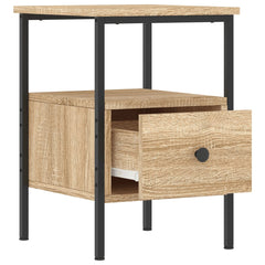 vidaXL Bedside Cabinet Sonoma Oak 34x36x50 cm Engineered Wood 3