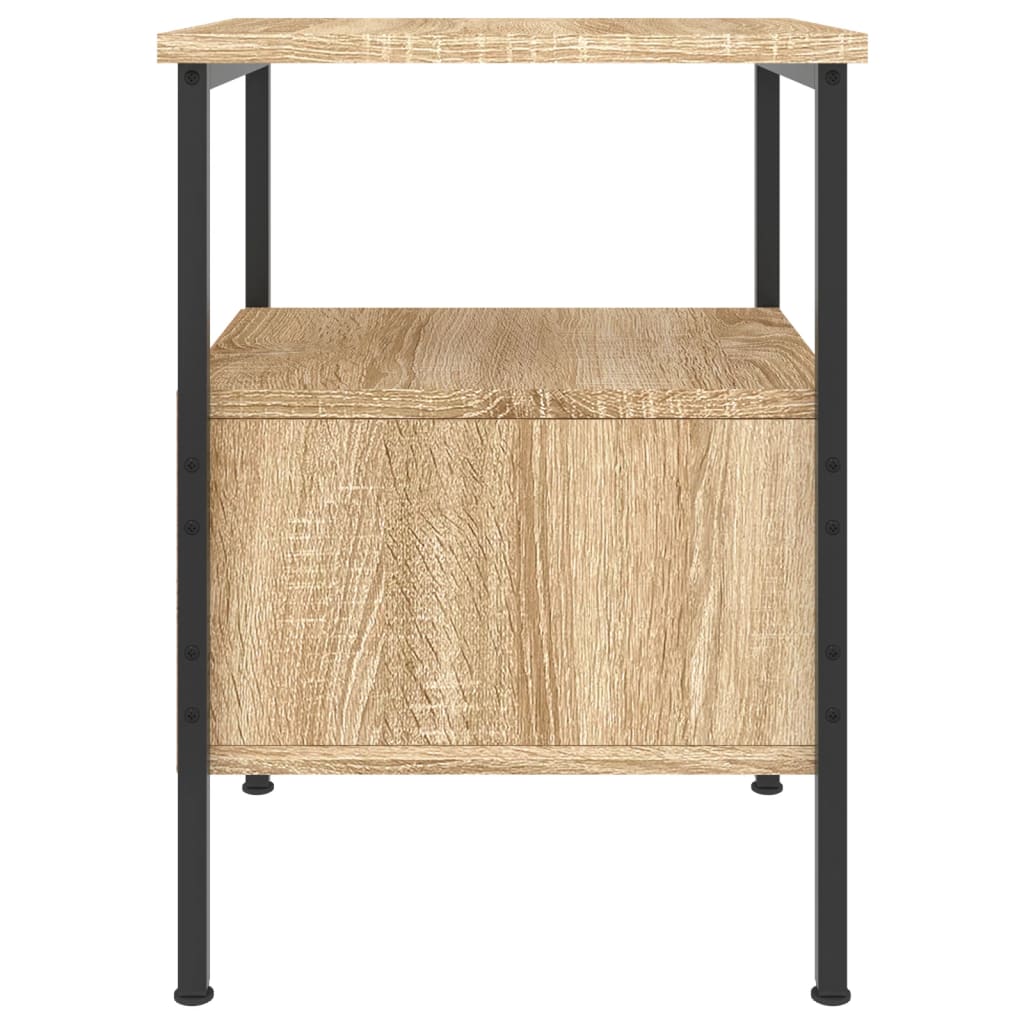 vidaXL Bedside Cabinet Sonoma Oak 34x36x50 cm Engineered Wood 6