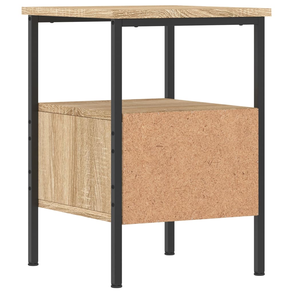 vidaXL Bedside Cabinet Sonoma Oak 34x36x50 cm Engineered Wood 5