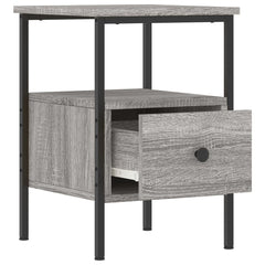 vidaXL Bedside Cabinets 2 pcs Grey Sonoma 34x36x50 cm Engineered Wood 4