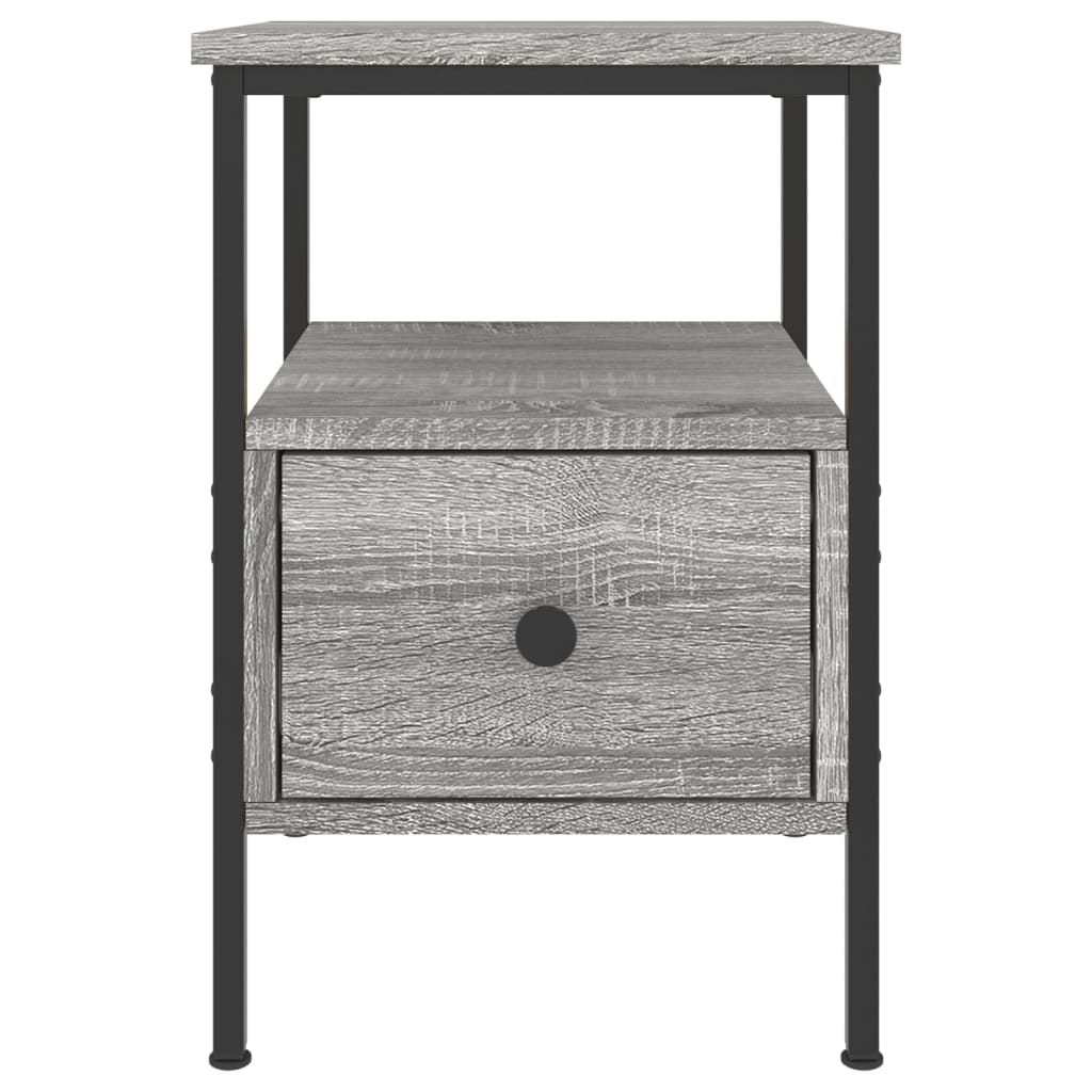 vidaXL Bedside Cabinets 2 pcs Grey Sonoma 34x36x50 cm Engineered Wood 5