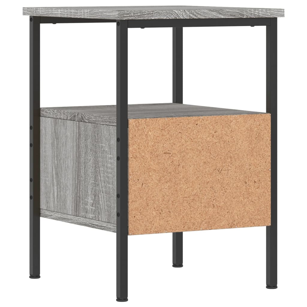 vidaXL Bedside Cabinets 2 pcs Grey Sonoma 34x36x50 cm Engineered Wood 6