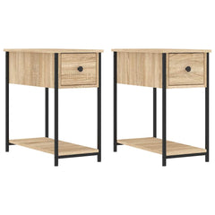 vidaXL Bedside Cabinets 2 pcs Sonoma Oak 30x60x60 cm Engineered Wood 2