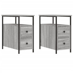 vidaXL Bedside Cabinets 2 pcs Grey Sonoma 30x60x60 cm Engineered Wood 2