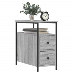 vidaXL Bedside Cabinets 2 pcs Grey Sonoma 30x60x60 cm Engineered Wood 3