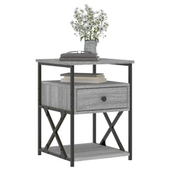 vidaXL Bedside Cabinets 2 pcs Grey Sonoma 40x42x55 cm Engineered Wood 3