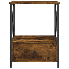 vidaXL Bedside Tables 2 pcs Smoked Oak 50x41x65 cm Engineered Wood 6