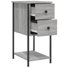 vidaXL Bedside Cabinet Grey Sonoma 32x42x70 cm Engineered Wood 5