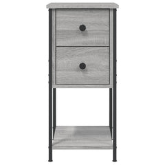 vidaXL Bedside Cabinet Grey Sonoma 32x42x70 cm Engineered Wood 6