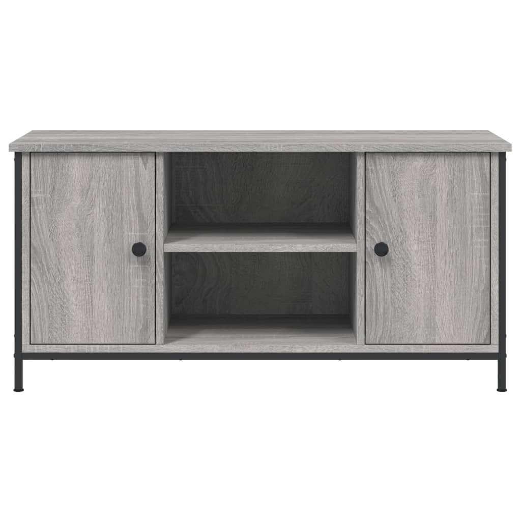 vidaXL TV Cabinet Grey Sonoma 100x40x50 cm Engineered Wood 6