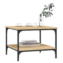vidaXL Coffee Table Sonoma Oak 55x55x40 cm Engineered Wood 3