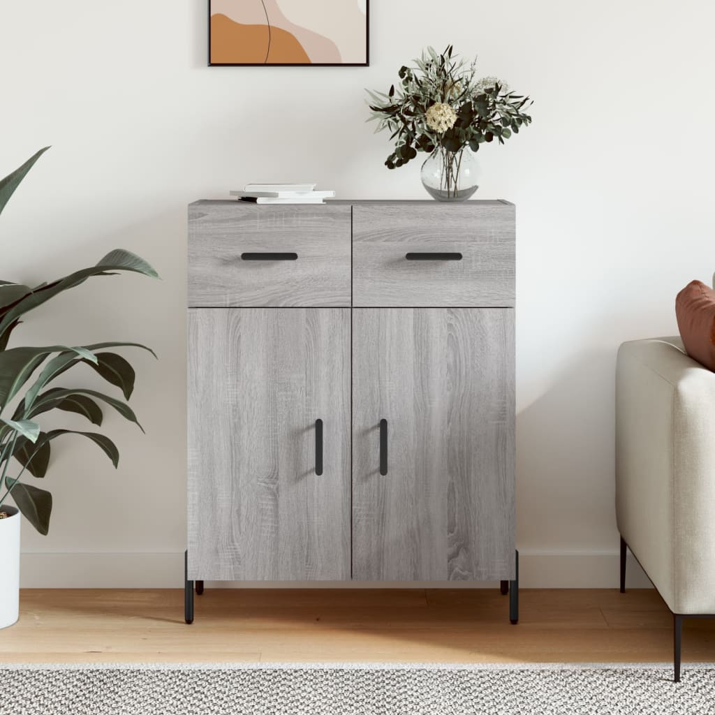 Sideboard 69,5x34x90 cm Engineered Wood Grey sonoma