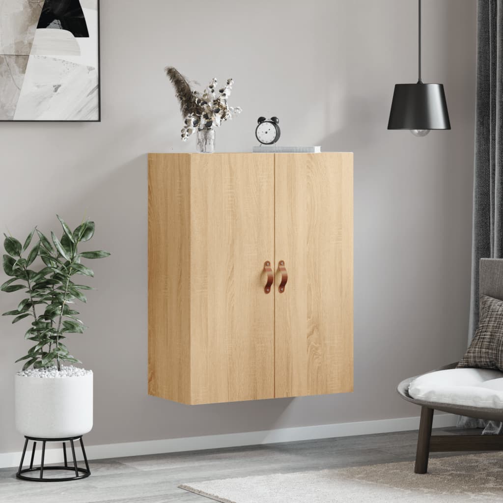 vidaXL Wall Mounted Cabinet Sonoma Oak 69.5x34x90 cm 3