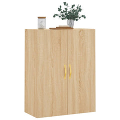 vidaXL Wall Mounted Cabinet Sonoma Oak 69.5x34x90 cm 4