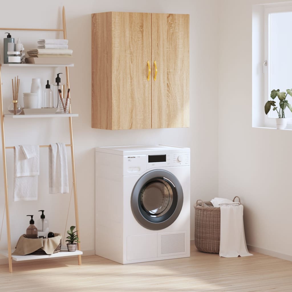 vidaXL Wall Mounted Cabinet Sonoma Oak 69.5x34x90 cm 1