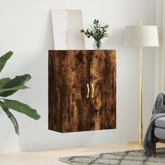 vidaXL Wall Mounted Cabinet Smoked Oak 69.5x34x90 cm 3